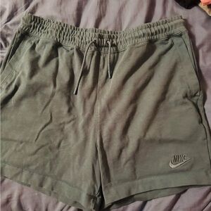Nike Women's Athletic Shorts in Olive Green